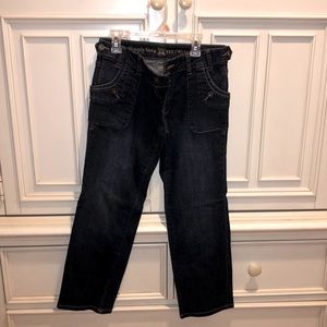 NWOT Simply Vera Vera Wang Cropped Straight Jeans Size 2 Petite.